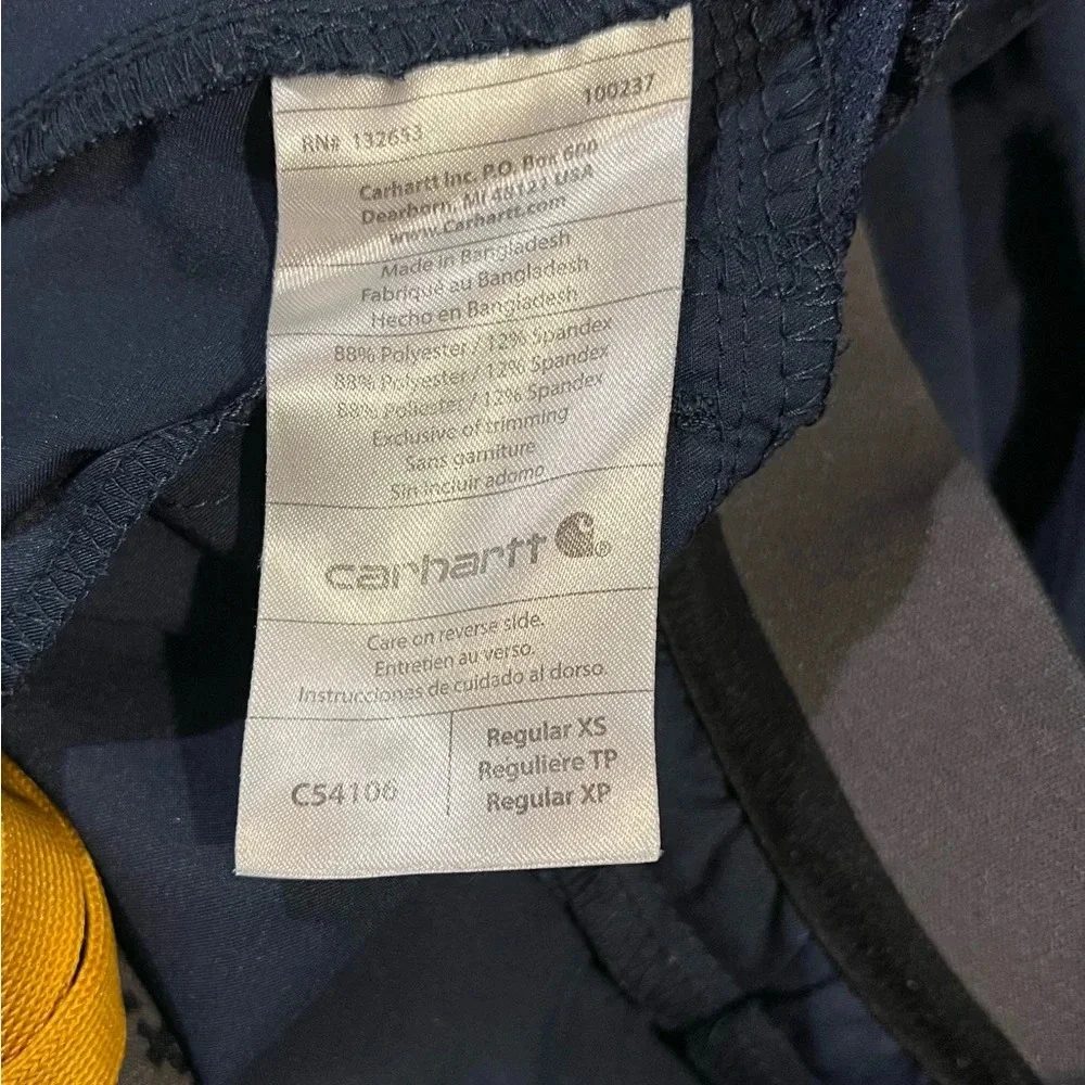 Carhartt Unisex Blue Joggers with Yellow Accents